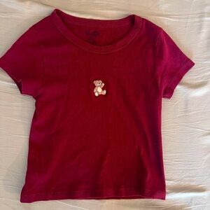 Brandy Melville Short Sleeved Cropped Tee